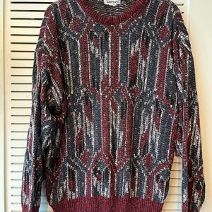 Damon man Red and Black Sweater